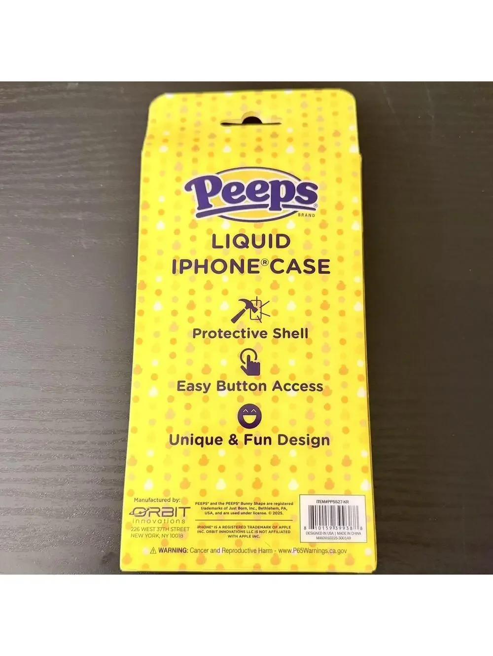 NIB Peeps bunnies liquid iPhone 13/14 phone case‎ EASTER BASKET STUFFER